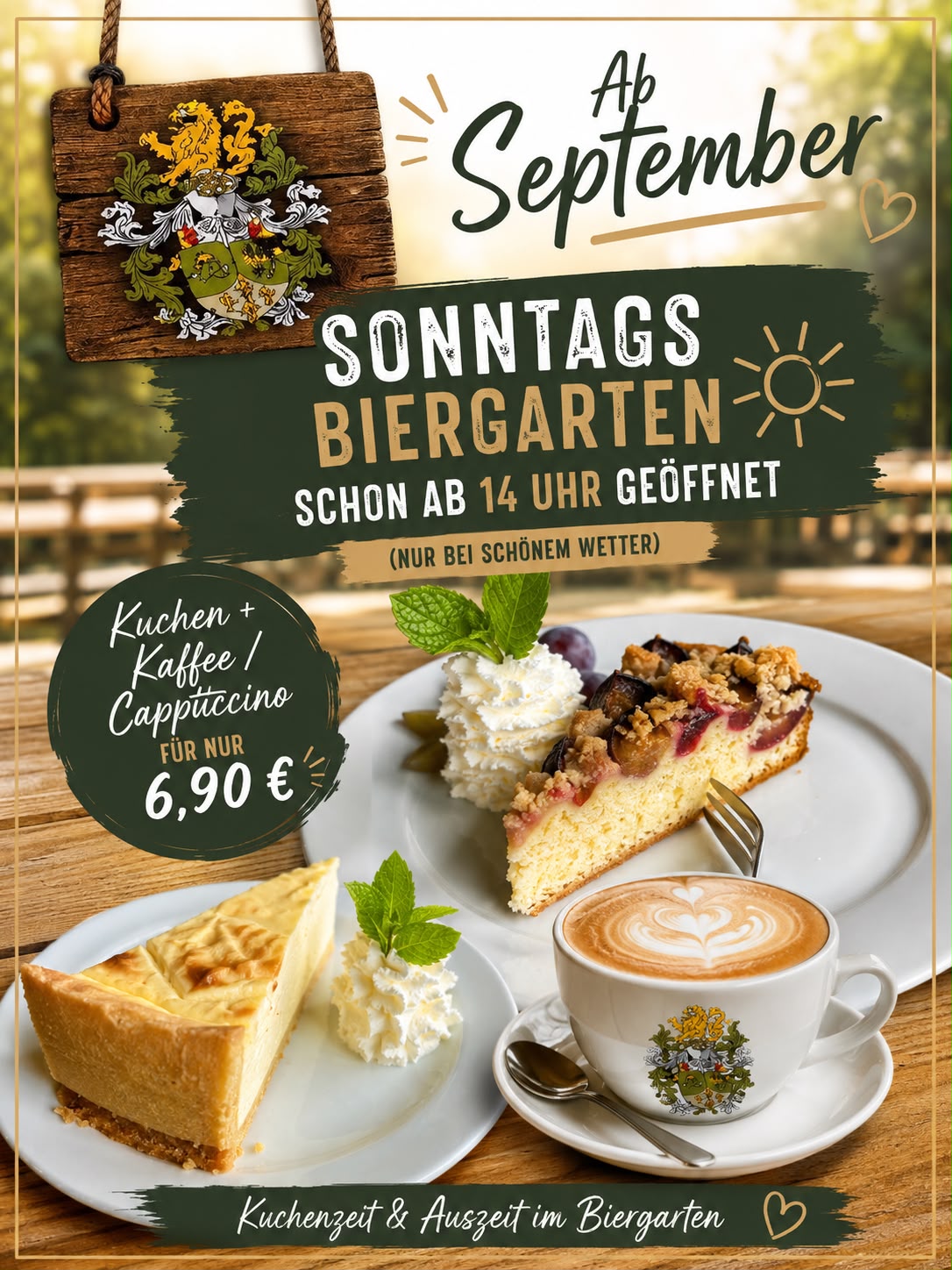 Sonntags Biergarten auf der Sapplbräu Almwiesn